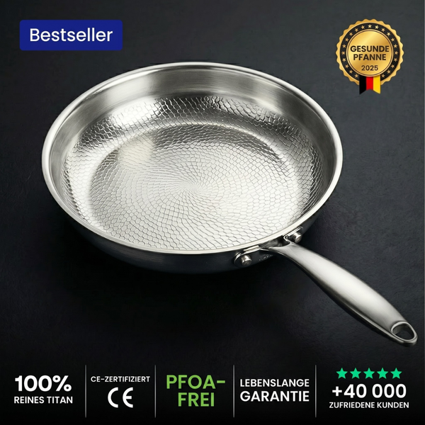 Pfanne aus 100 % reinem Titan — TITANOX®