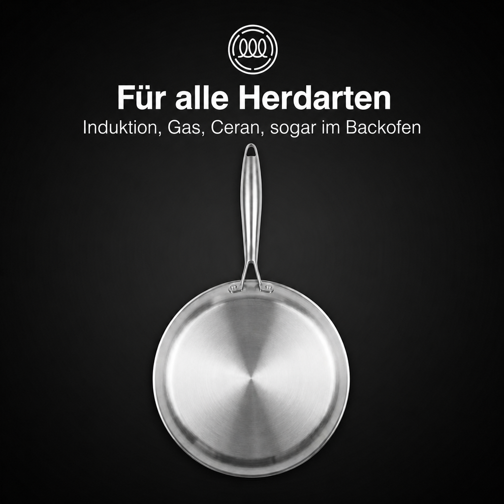 Crêpe-Pfanne aus 100 % reinem Titan (28 cm) — TITANOX®