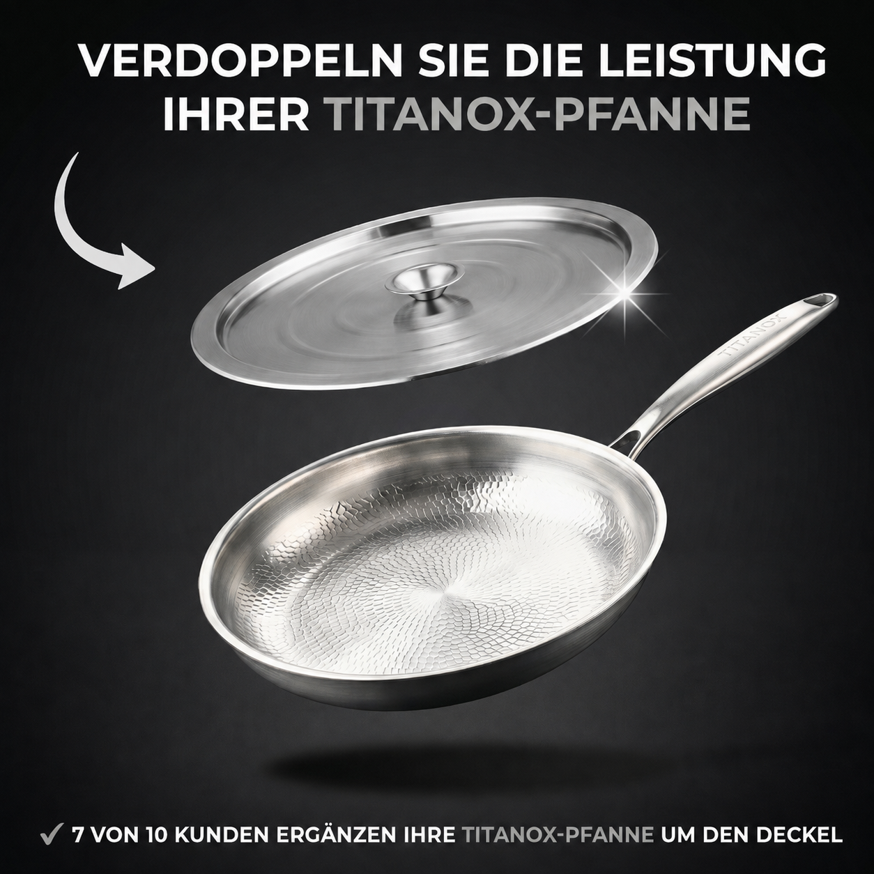 Universaldeckel aus Edelstahl — TITANOX®